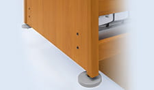 Roues-butoirs horizontales