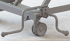 Butée de protection murale côté tête, modèle long